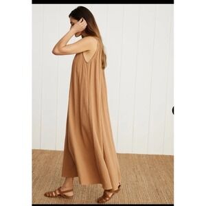 Jenni Kayne Drift Maxi Dress Women's Size Small Terracotta Tan Orange 100%Cotton